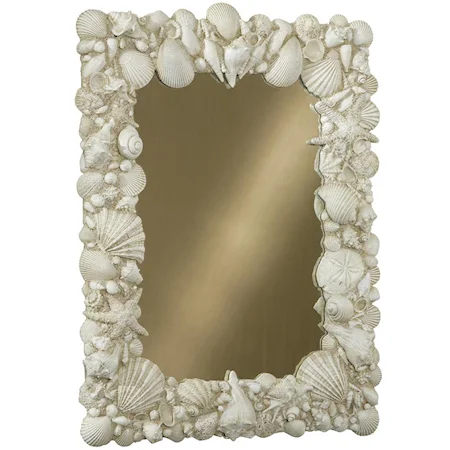 Vertical Sandstone Shell Mirror